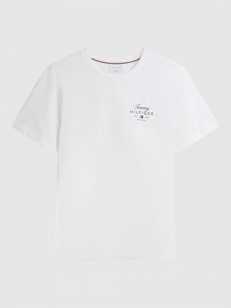 T-Shirt Tommy Hilfiger Homem Script Stack Regular Tee