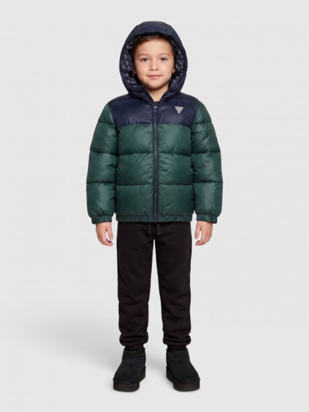 Casaco Guess Menino Polyester Hooded Ls Puffer Jac
