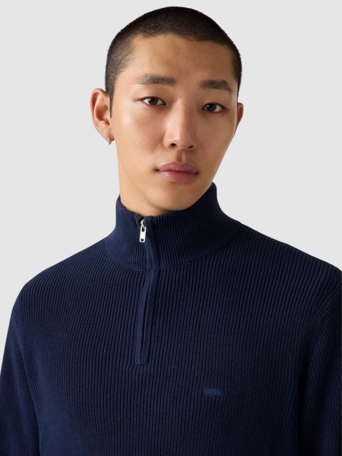 Pullover Man Navy Blue Levis