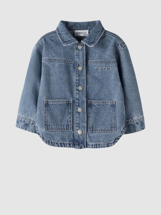 Casaco Name It Menina Nmfluna Glitter Dnm Jacket 4577-Im L