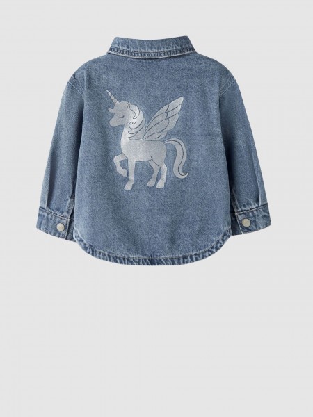 Casaco Name It Menina Nmfluna Glitter Dnm Jacket 4577-Im L