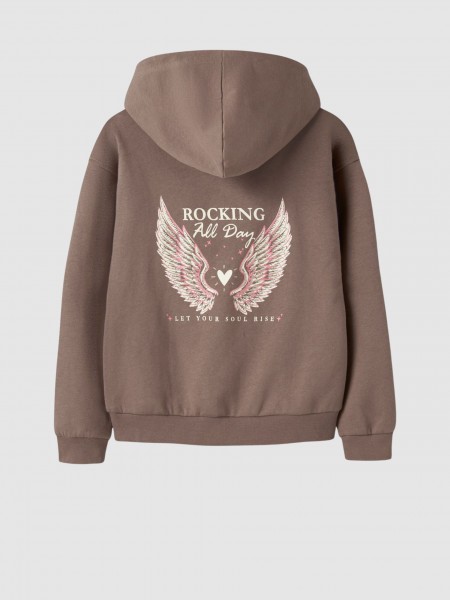 Sweatshirt Name It Menina Nkflotuse Ls Rlx Sweat Wh Bru