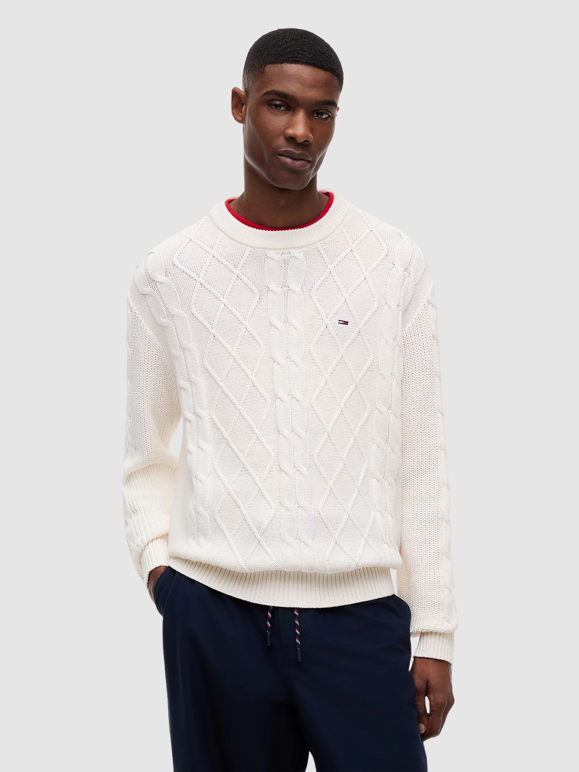 Pullover Man Cream Tommy Jeans