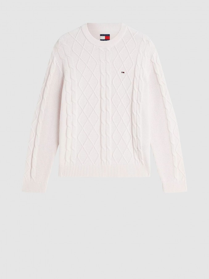 Pullover Man Cream Tommy Jeans