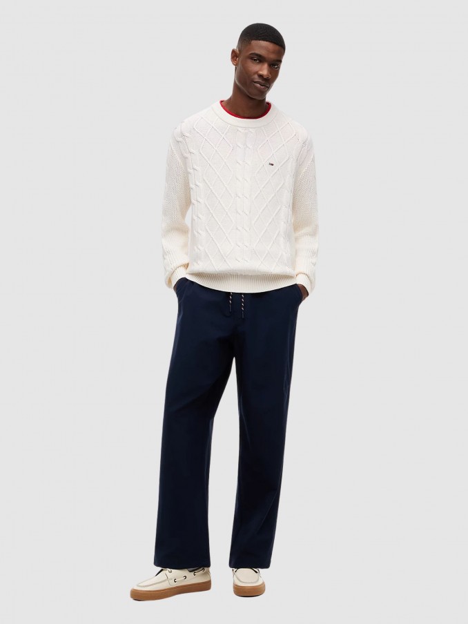 Pullover Man Cream Tommy Jeans