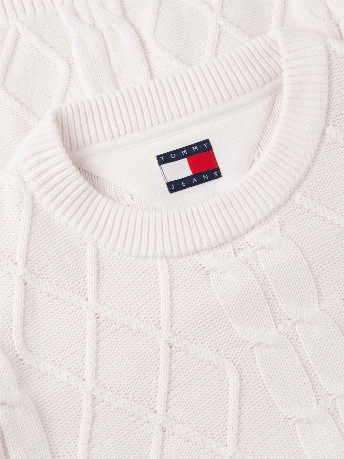 Pullover Man Cream Tommy Jeans