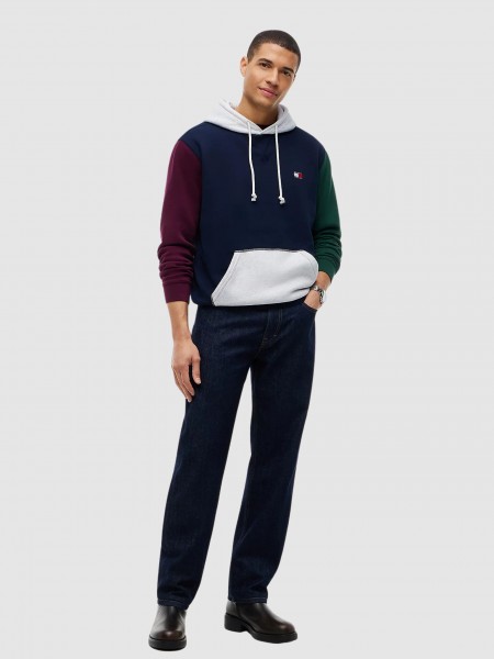 Sweatshirt Tommy Jeans Homem Tjm Reg Badge Hoodie Ext