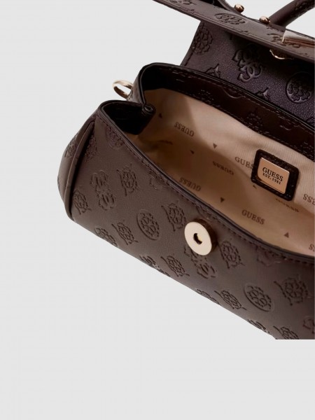 Carteira Guess Mulher Diana Mini Top Handle Flap Carteira Guess Mulher Diana Mini Top Handle Flap