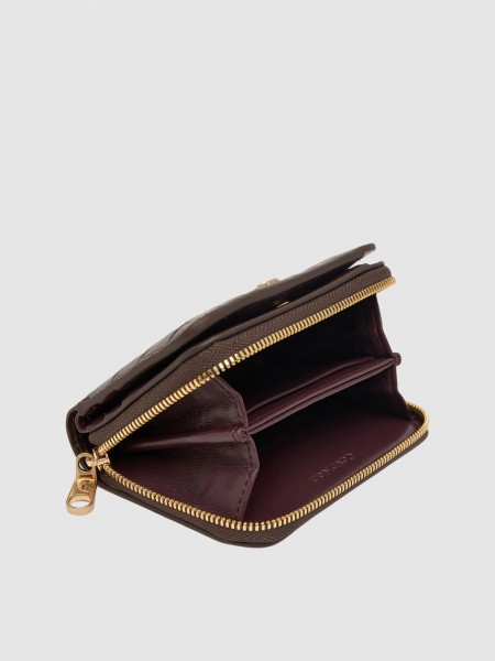 Carteira Calvin Klein Mulher Ck Croc Medium Flap Zip Around