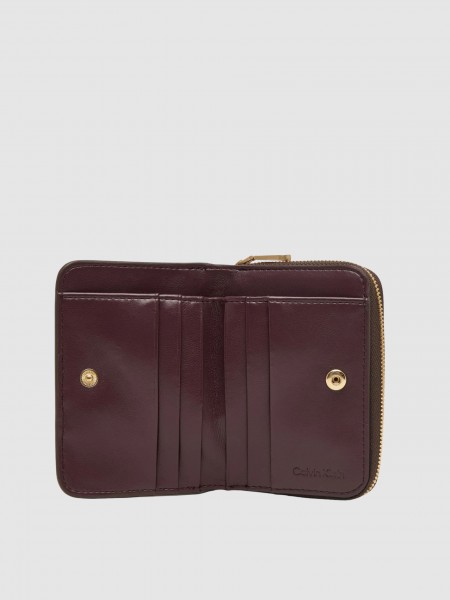 Carteira Calvin Klein Mulher Ck Croc Medium Flap Zip Around