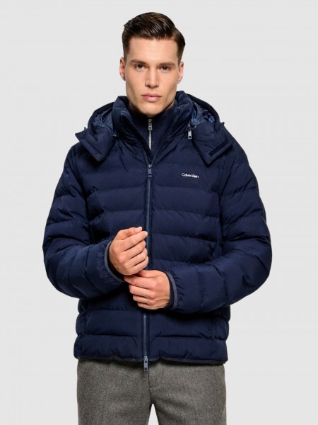 Kispo Calvin Klein Homem Ls Ltwt Nylon Hooded Puffer Jkt