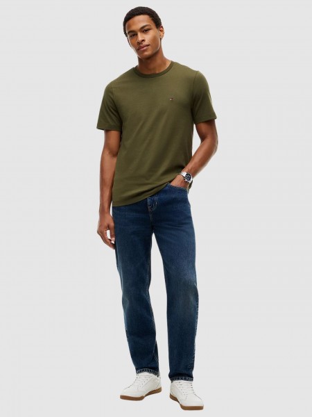 T-Shirt Tommy Hilfiger Homem Ess Seasonal Reg Fit Solid Tee
