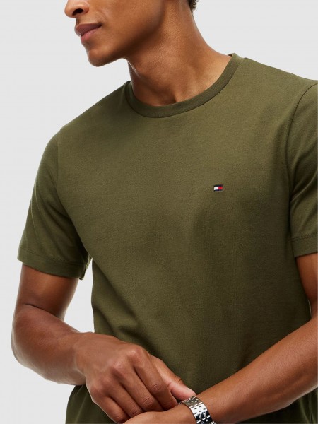 T-Shirt Tommy Hilfiger Homem Ess Seasonal Reg Fit Solid Tee