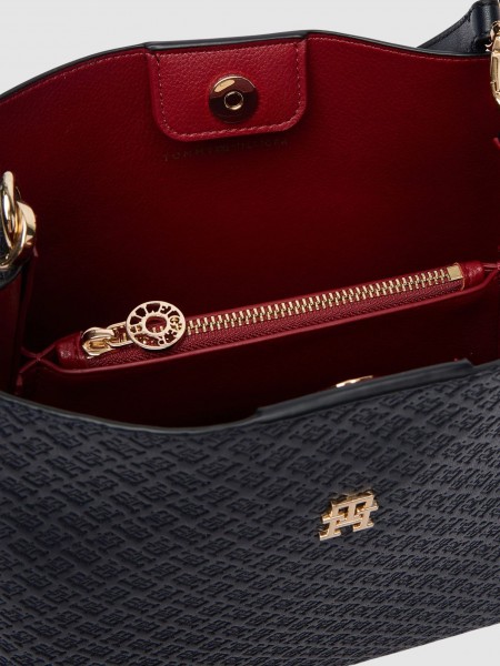 Mala Tommy Hilfiger Mulher Th Icon Shoulder Bag Mono Mala Tommy Hilfiger Mulher Th Icon Shoulder Bag Mono