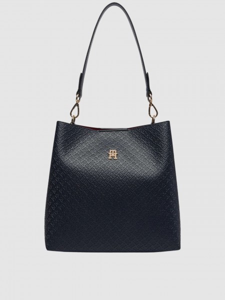 Mala Tommy Hilfiger Mulher Th Icon Shoulder Bag Mono Mala Tommy Hilfiger Mulher Th Icon Shoulder Bag Mono