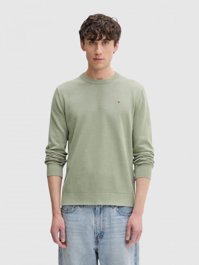 Pullover Man Green Tommy Jeans