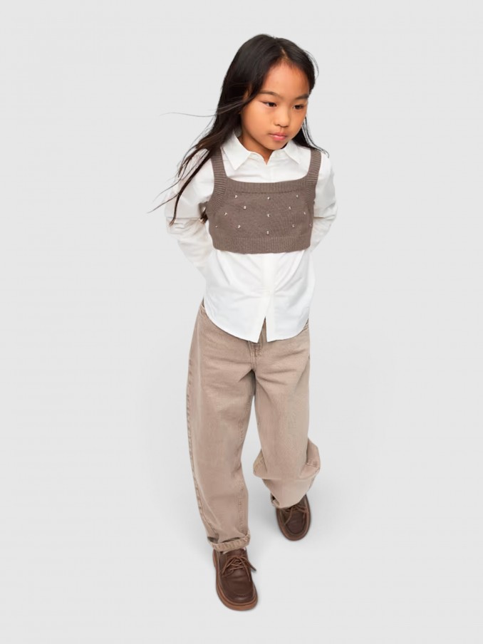 Conjunto Niña Crema Mayoral