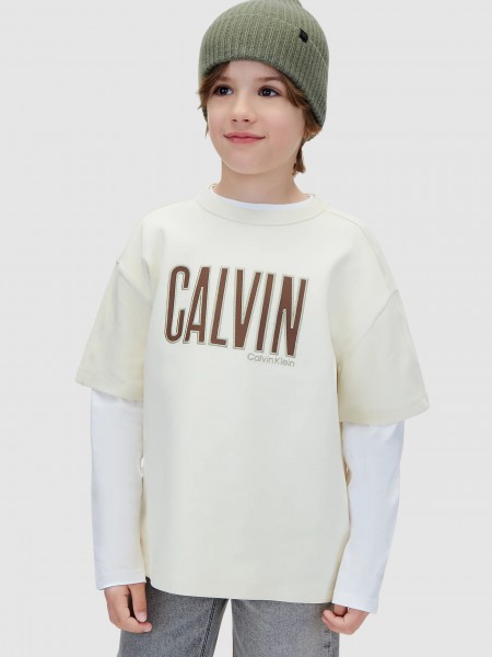 Gorro Calvin Klein Menino Monogram Rib Beanie