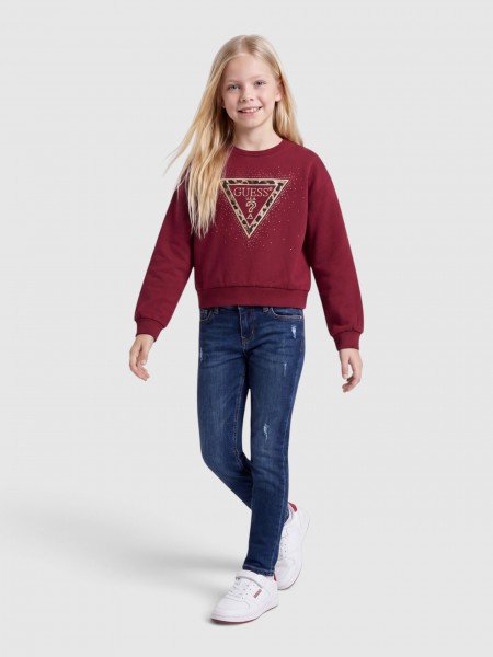 Sweatshirt Guess Menina Relaxed Midi Ls Active Top