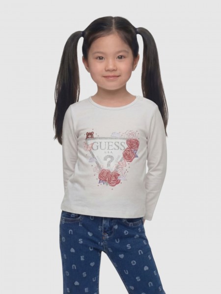 Camisola Guess Menina Ls T-Shirt_Logo