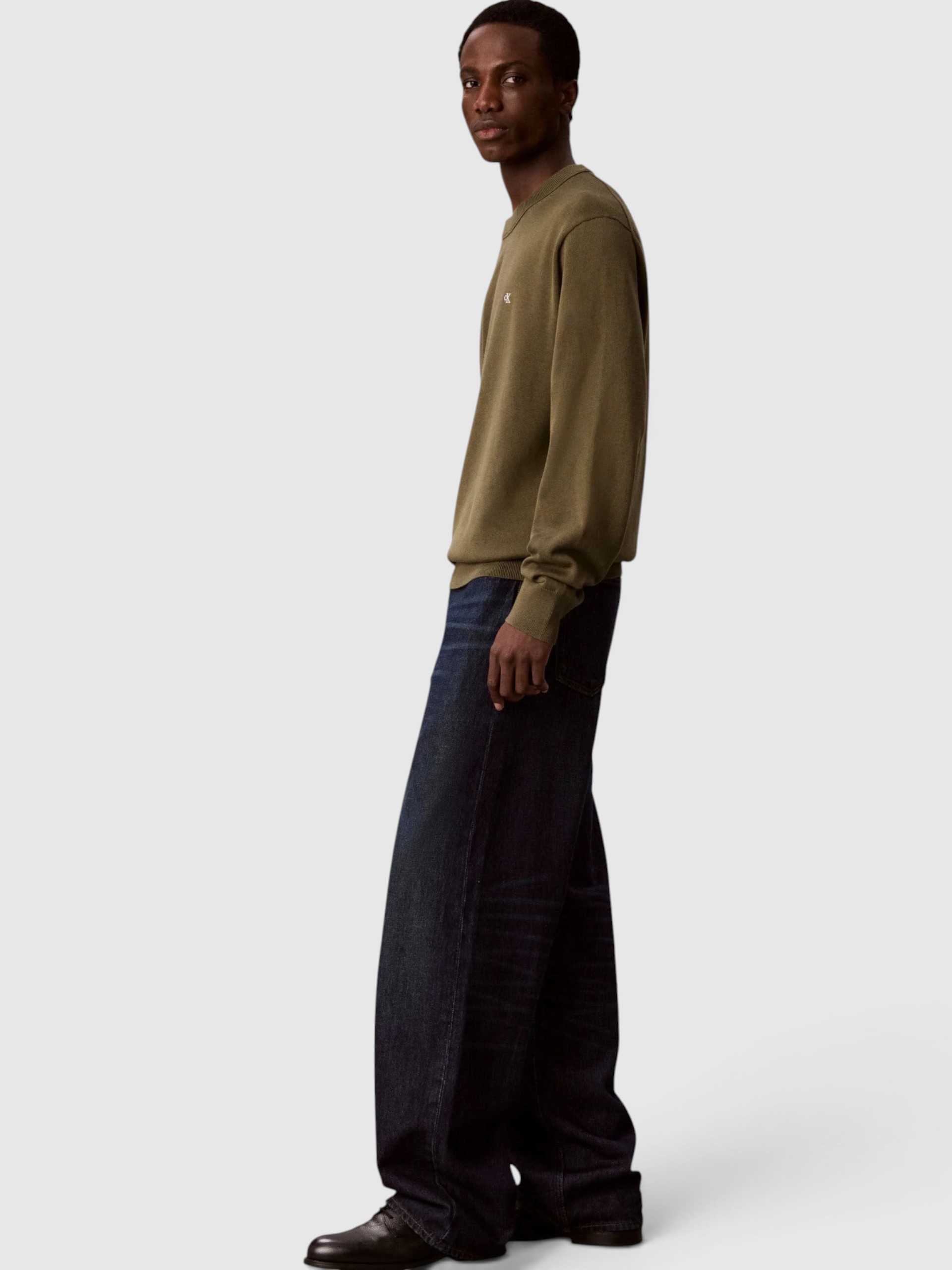 Pullover Man Green Calvin Klein