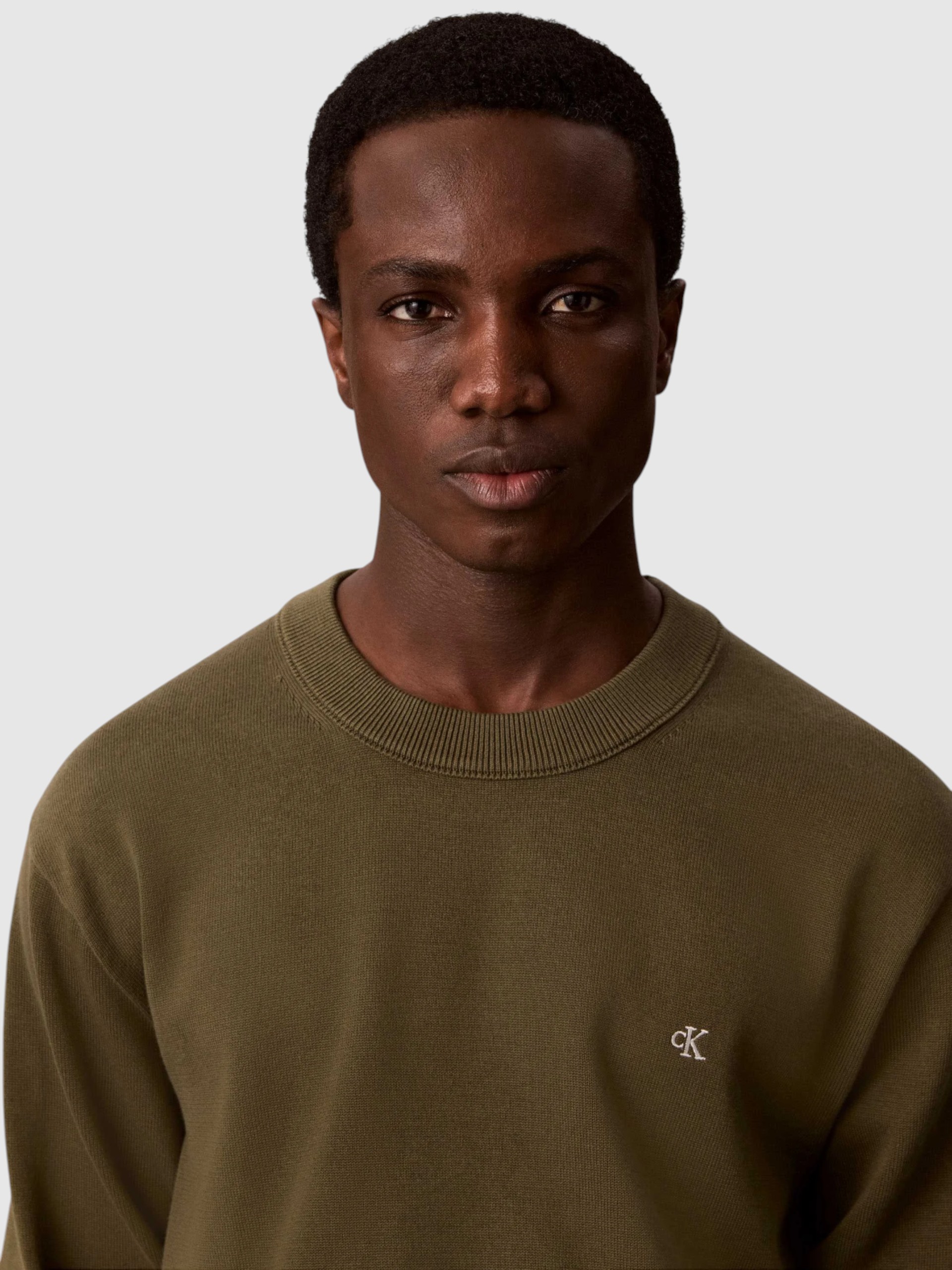 Pullover Man Green Calvin Klein