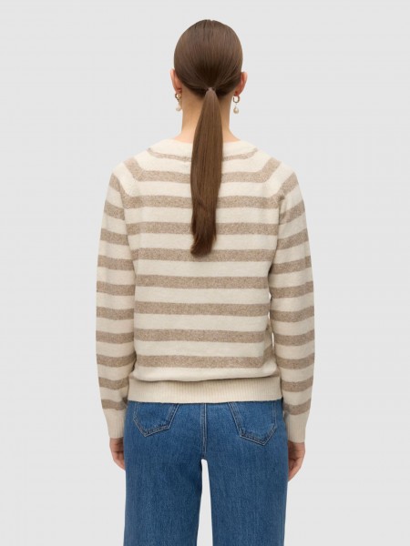 Camisola Vero Moda Mulher Vmdoffy Ls O-Neck Blouse Ga Noos