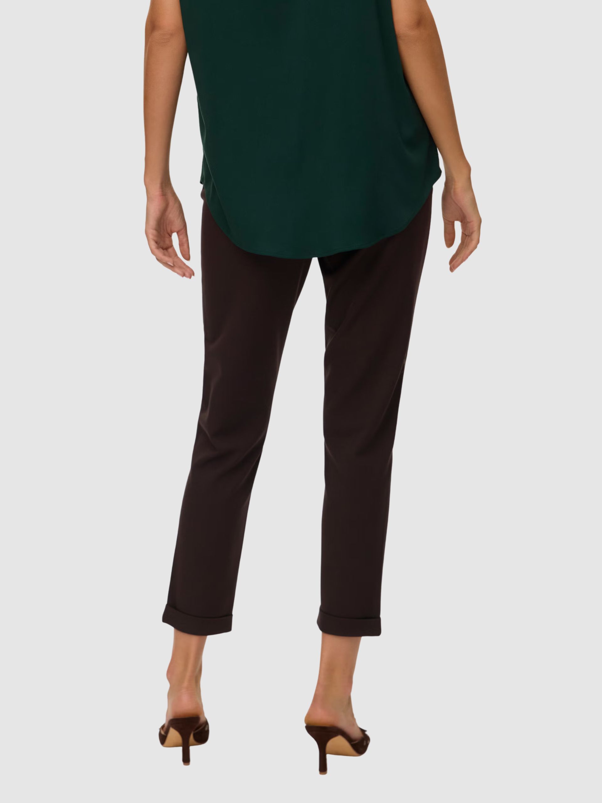 Pantalones Mujer Castaño Oscuro Vero Moda