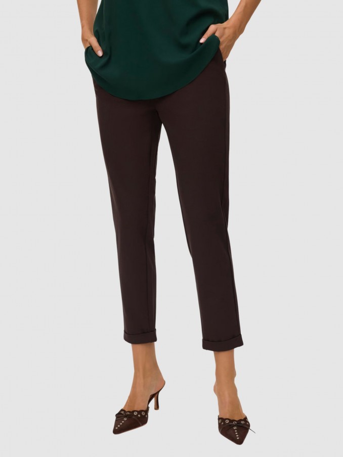 Pants Woman Dark Brown Vero Moda