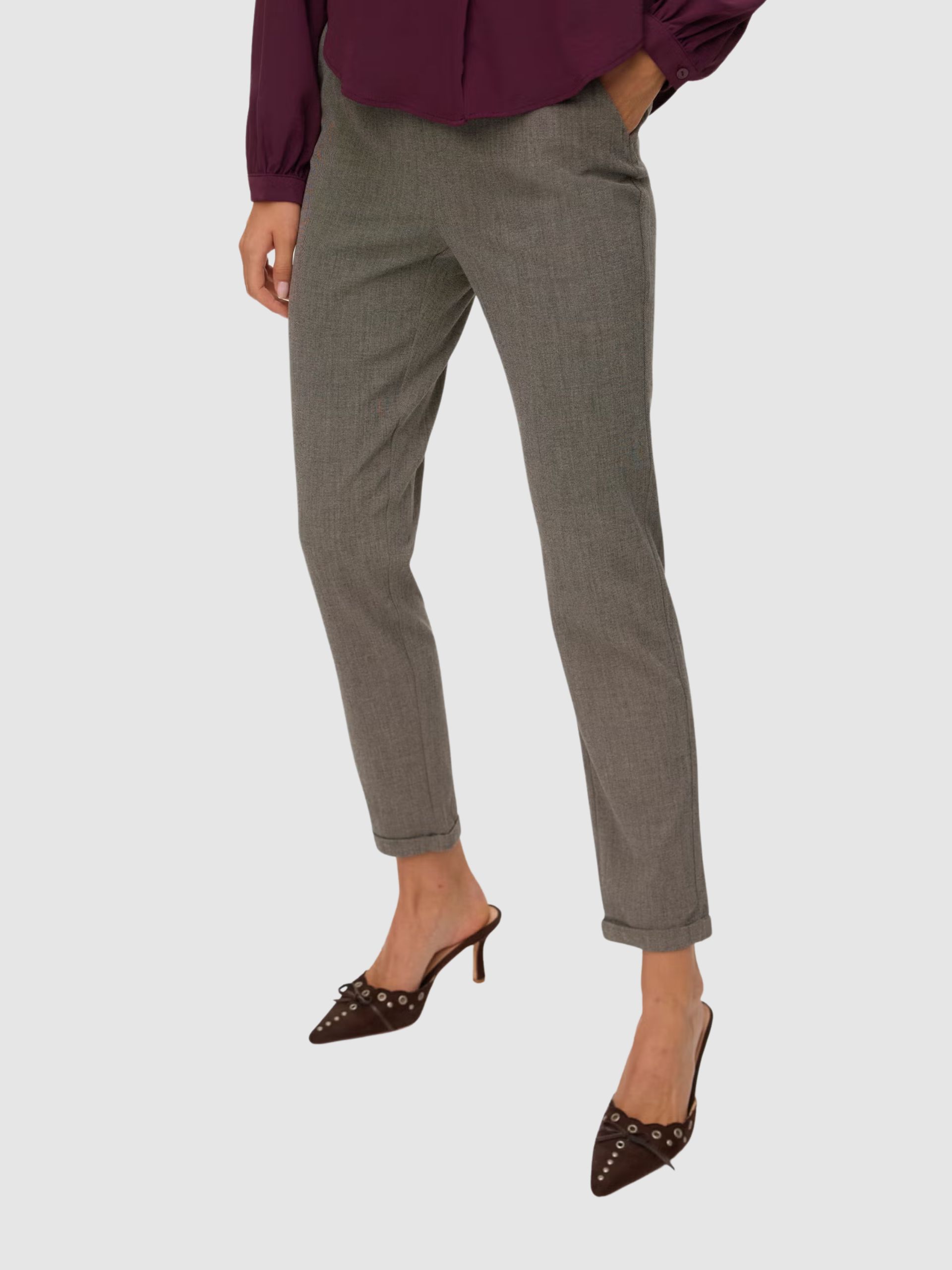 Pantalones Mujer Marrón Vero Moda