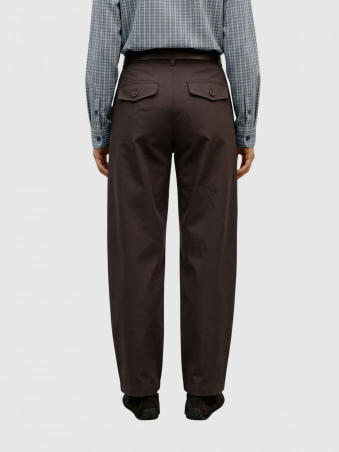 Pants Woman Dark Brown Vero Moda