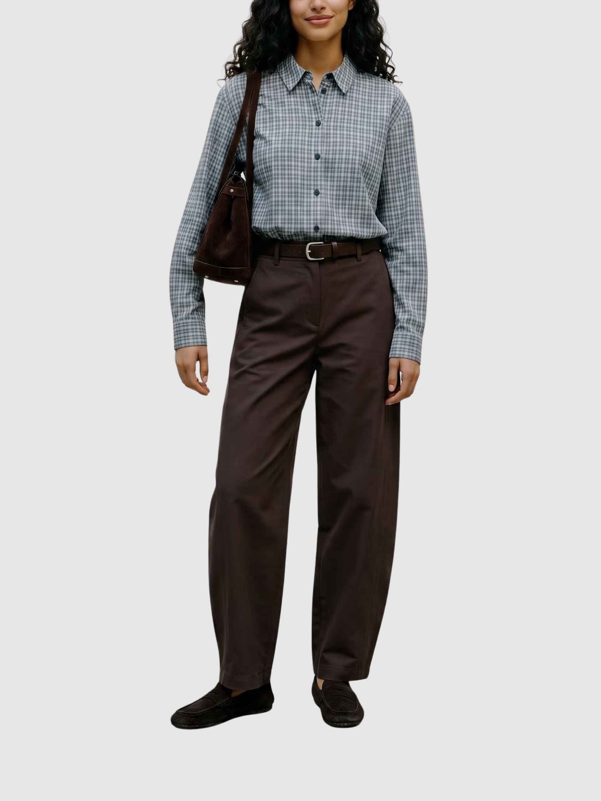 Pantalones Mujer Castaño Oscuro Vero Moda