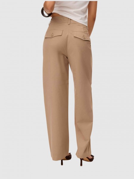 Pantalones Mujer Beige Vero Moda