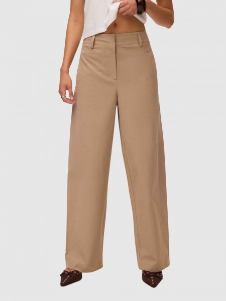 Pantalones Mujer Beige Vero Moda