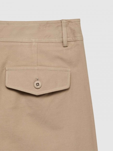 Pantalones Mujer Beige Vero Moda