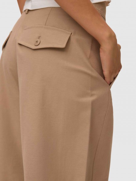 Pantalones Mujer Beige Vero Moda