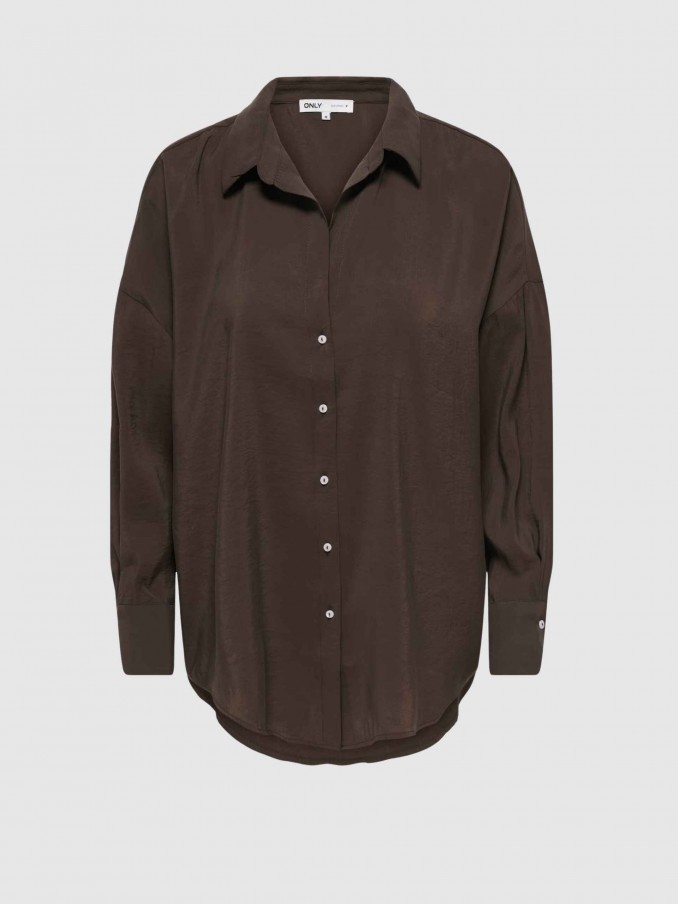 Shirt Woman Dark Brown Only