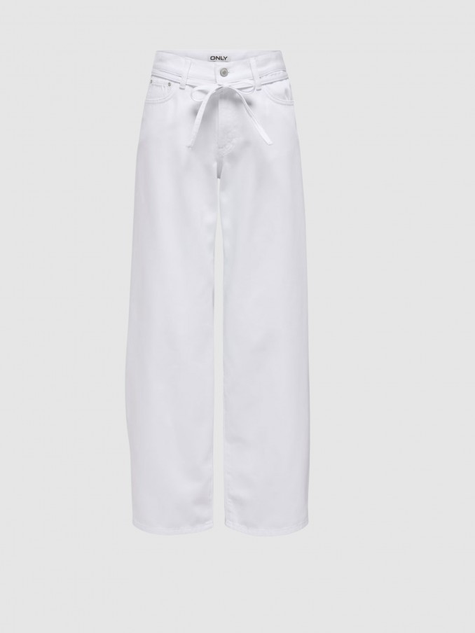 Jeans Woman White Only