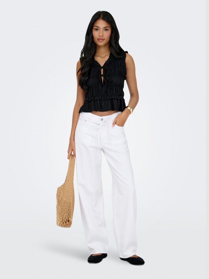 Jeans Woman White Only