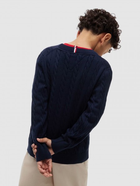 Camis�n Ni�o Azul Marino Tommy Jeans Kids