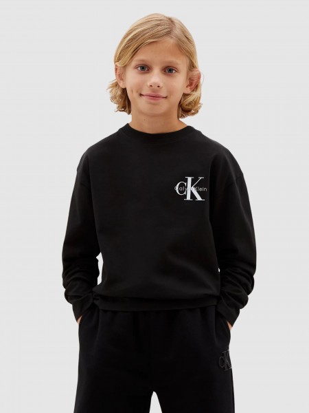 Camisola Calvin Klein Menino Small Chest Monologo Ls T-Shirt