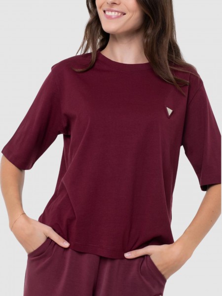 T-Shirt Guess Mulher Colette Boxy T-Shirt