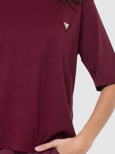 T-Shirt Guess Mulher Colette Boxy T-Shirt
