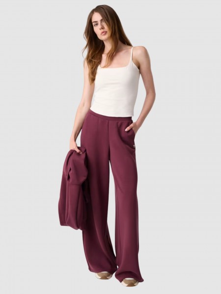 Cal�as Guess Mulher Olympe Wide Leg Pants