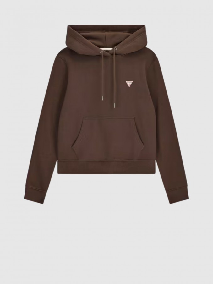 Sweatshirt Guess Mulher Gj Hood Reg Mini Triang Sweat