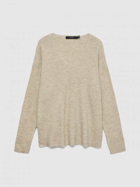 Camisola Vero Moda Mulher Vmcrewlefileglitter Ls V-Nk Pul Noos Lx