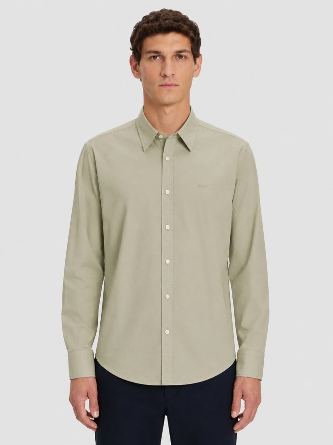 Shirt Man Green Boss