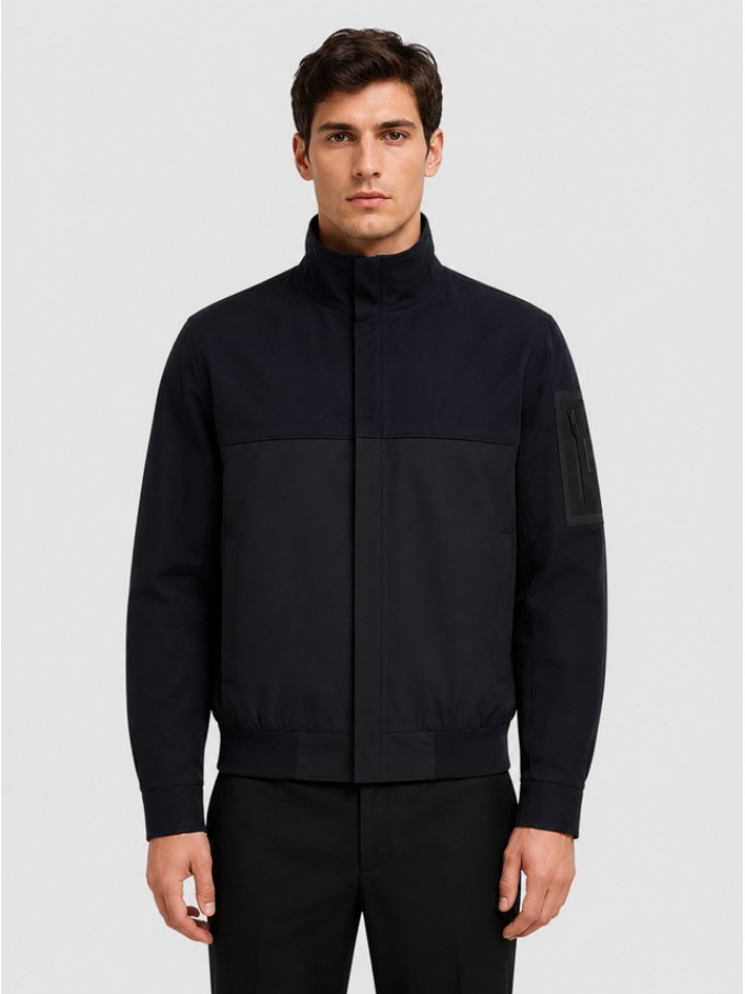 Jacket Man Navy Blue Boss