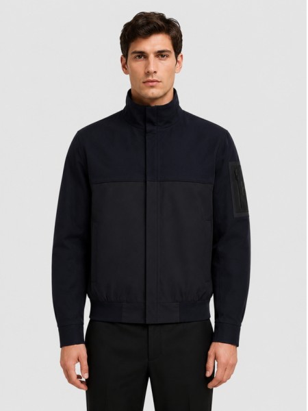 Jacket Man Navy Blue Boss