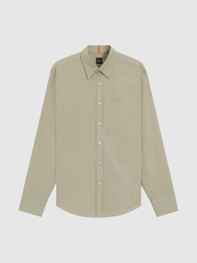 Shirt Man Green Boss